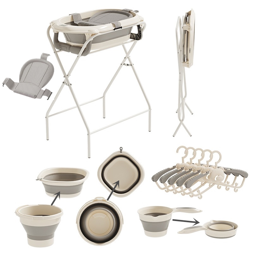 Baby Products Newborn - Set bagnetto pieghevole tutto in uno
